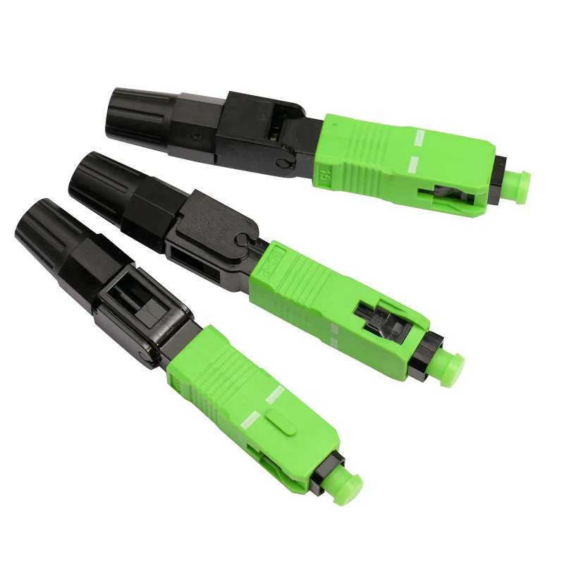 Оптоволоконный быстрый соединитель SC/APC 100 шт. для быстрой сборки FTTH с разъемом SC 0