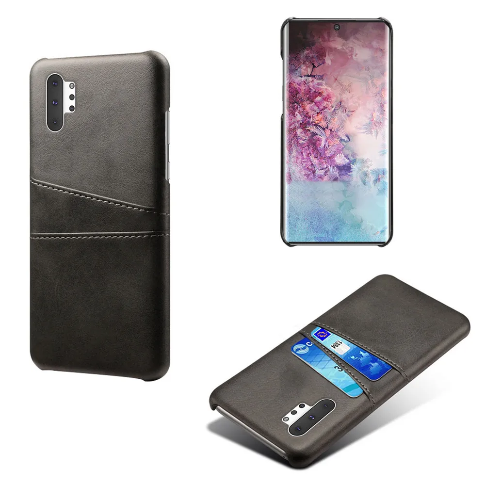Black Для samsung Galaxy Note 10+ 5G S10 Plus 5G A80 A70 A50 A60 A30 A10E чехол карта PU кожаный бумажник чехол для samsung Note 10 M30 M20 - Цвет: Black