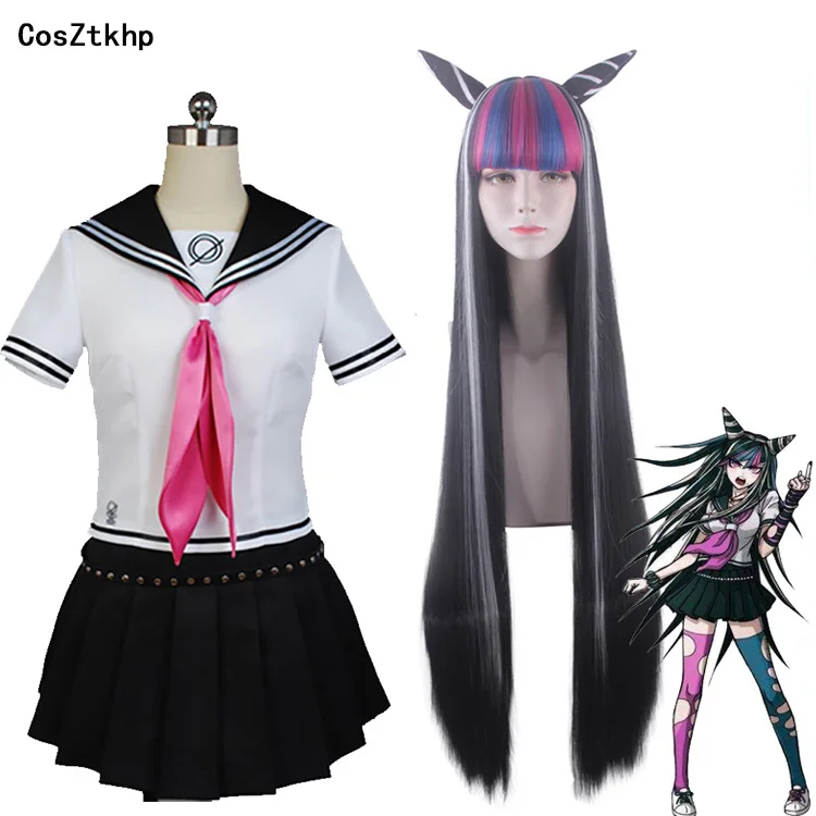 

Anime Super DanganRonpa Ibuki Mioda Cosplay Costume Dress Uniform Suit Halloween Carnival Costumes Made