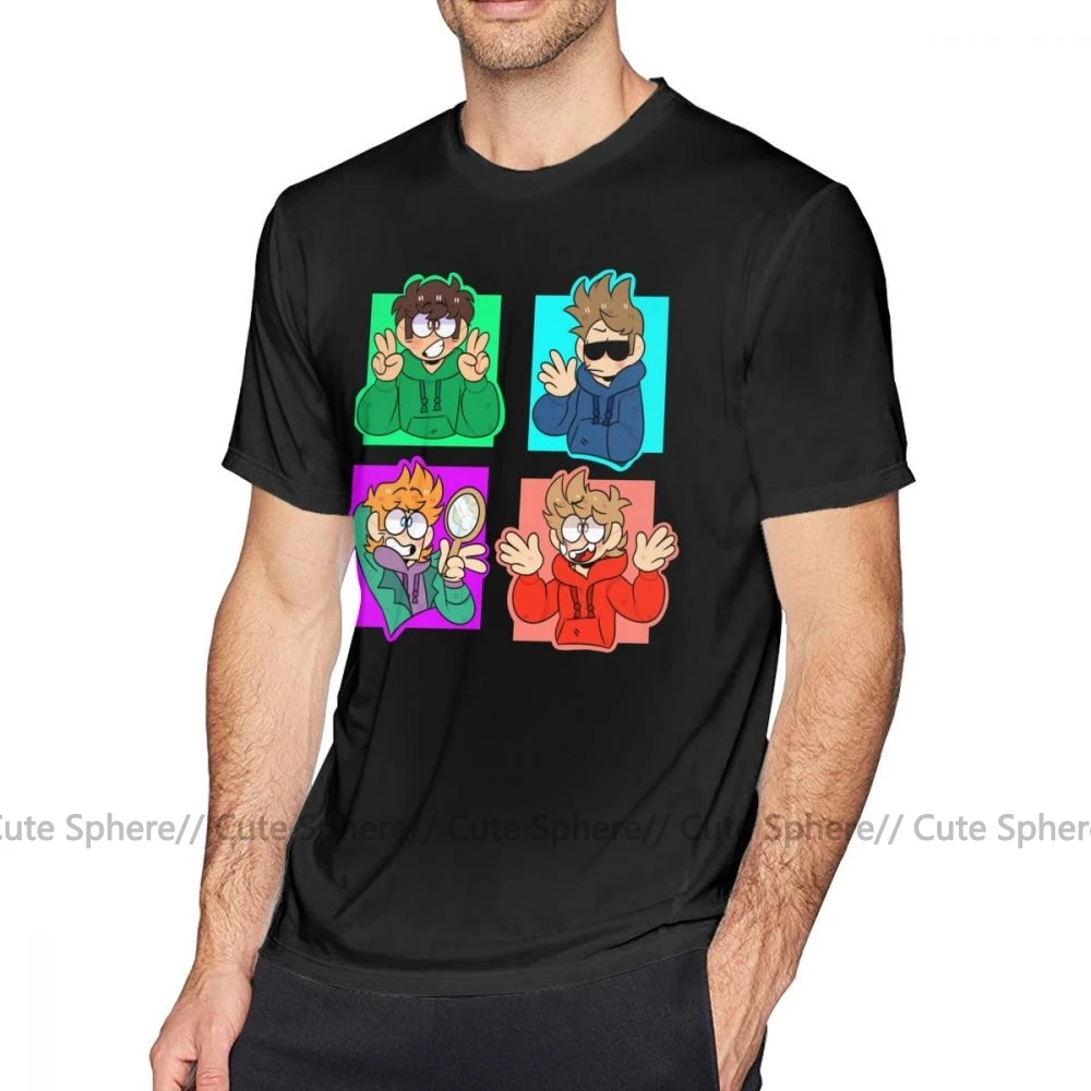 Футболка Eddsworld для всех мальчиков Повседневная футболка из 100 хлопка забавная с