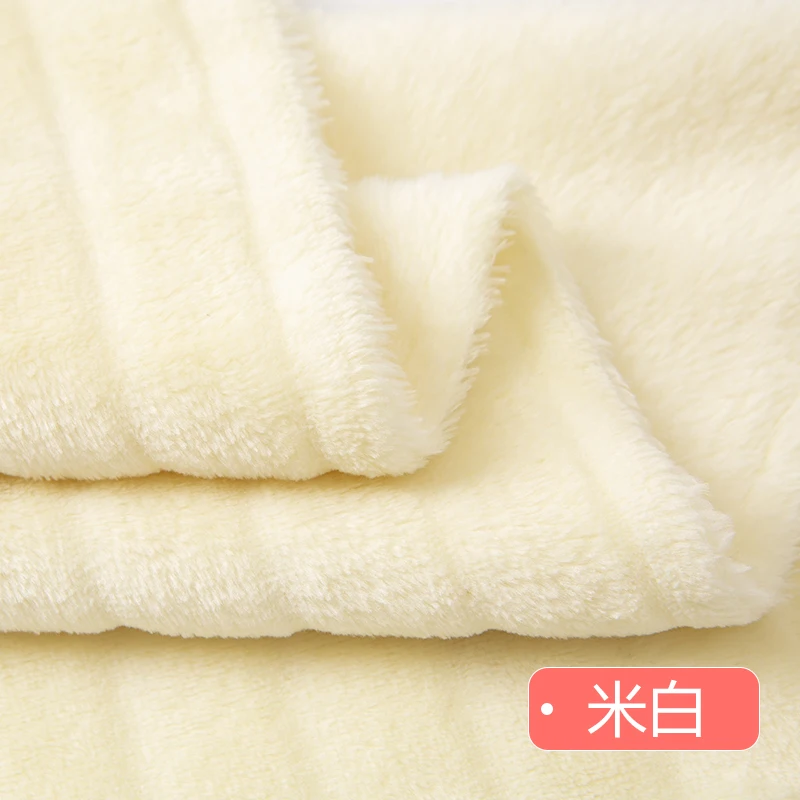 

Autumn and Winter Thick Double-sided Flannel Striped Fabric Plush Pajamas Clothing Fabric