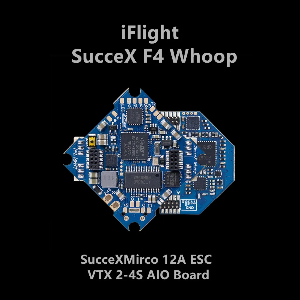 Контроллер полета IFlight sucex F4 Whoop 2 4S 12A плата ESC AIO для FPV Drone|Авиационные детали и