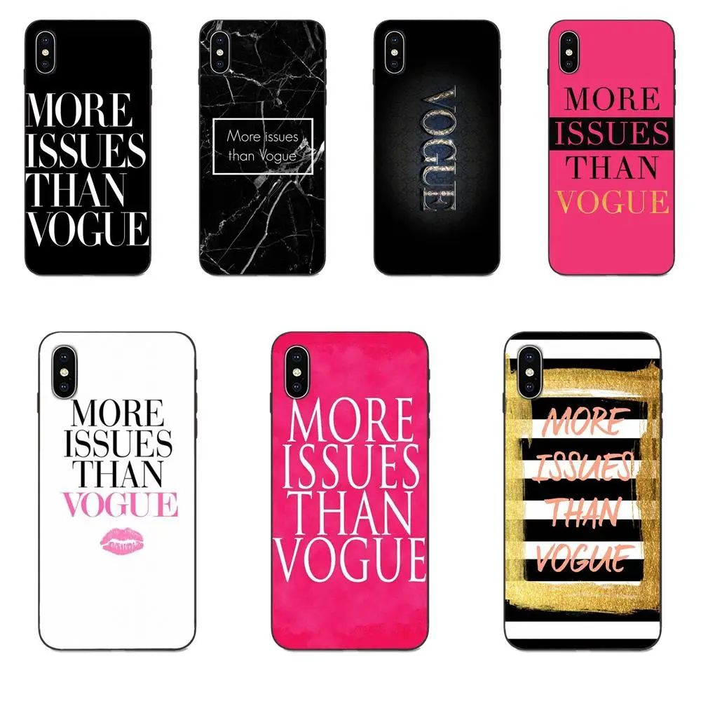 Soft Cases Capa For Apple iPhone 4 4S 5 5S SE 6 6S 7 8 Plus X XS Max XR Brand New More Issues Than Vogue | Мобильные телефоны и