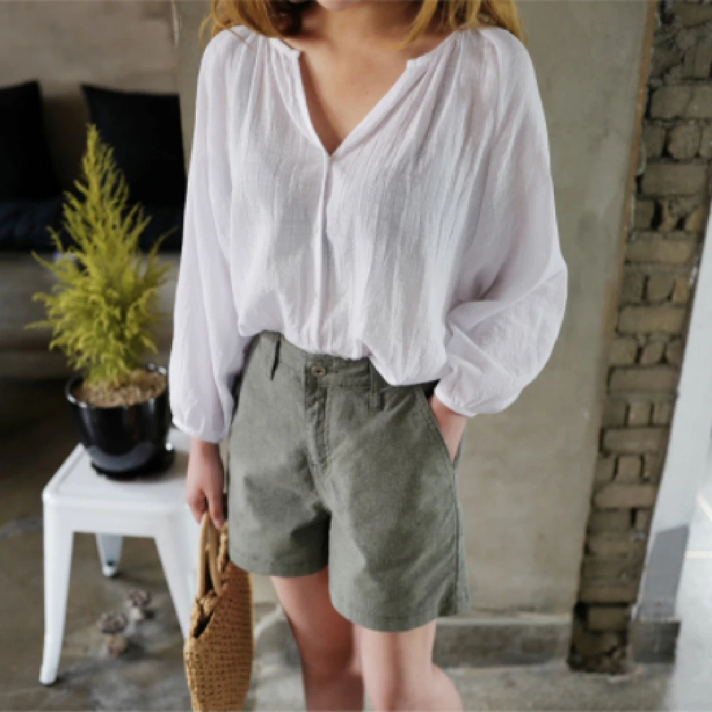Новинка женские блузки летние топы повседневная женская рубашка белая с длинным