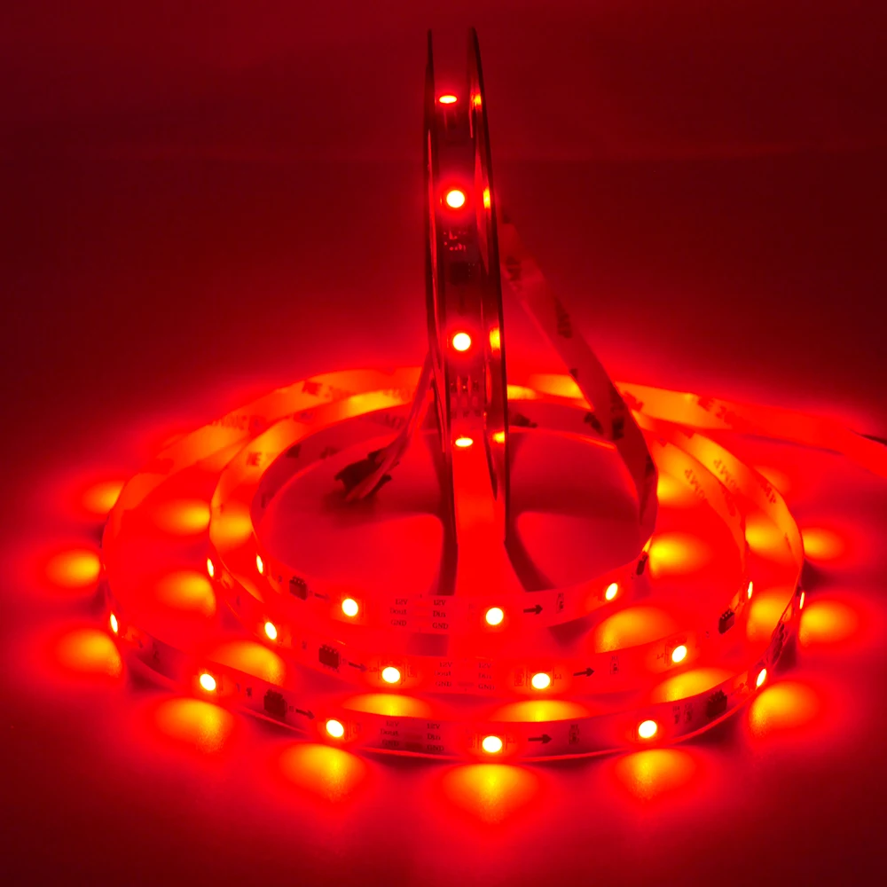 Светодиодная лента WS2811 с умным пикселем полноцветная Адресуемая RGB Led полоска IC 1