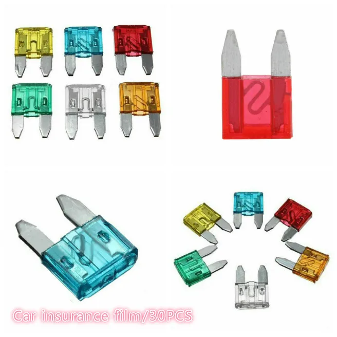 

30PCS/BAG car miniature fuse set car truck motorcycle accessories 11.5x4x16mm