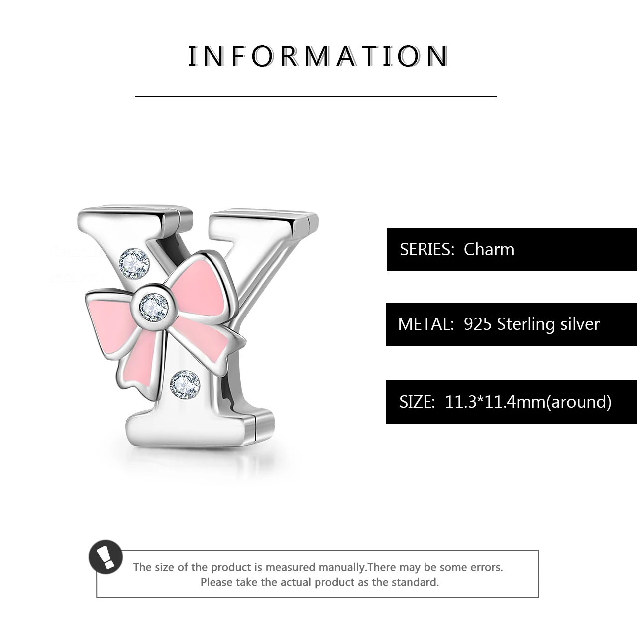 Романтическое искусство буквы Y Шарм 925 пробы серебряный зажим Бусины Подходят