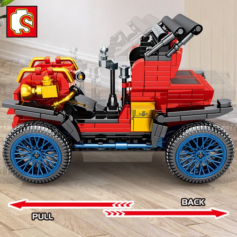 

453 шт., Детский конструктор MOC, гоночный автомобиль