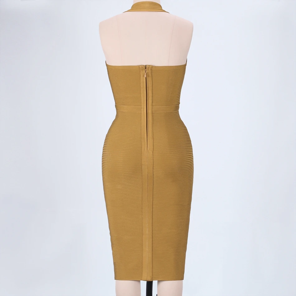 LEGER BABE летнее платье сексуальное Бандажное с открытой спиной женское без рукавов