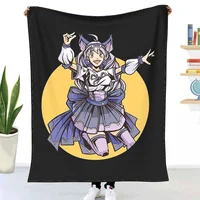 Japanese Animation Anime Manga Cat Girl Throw Blanket Winter flannel bedspreads, bed sheets, blankets on cars and sofas, sofa
