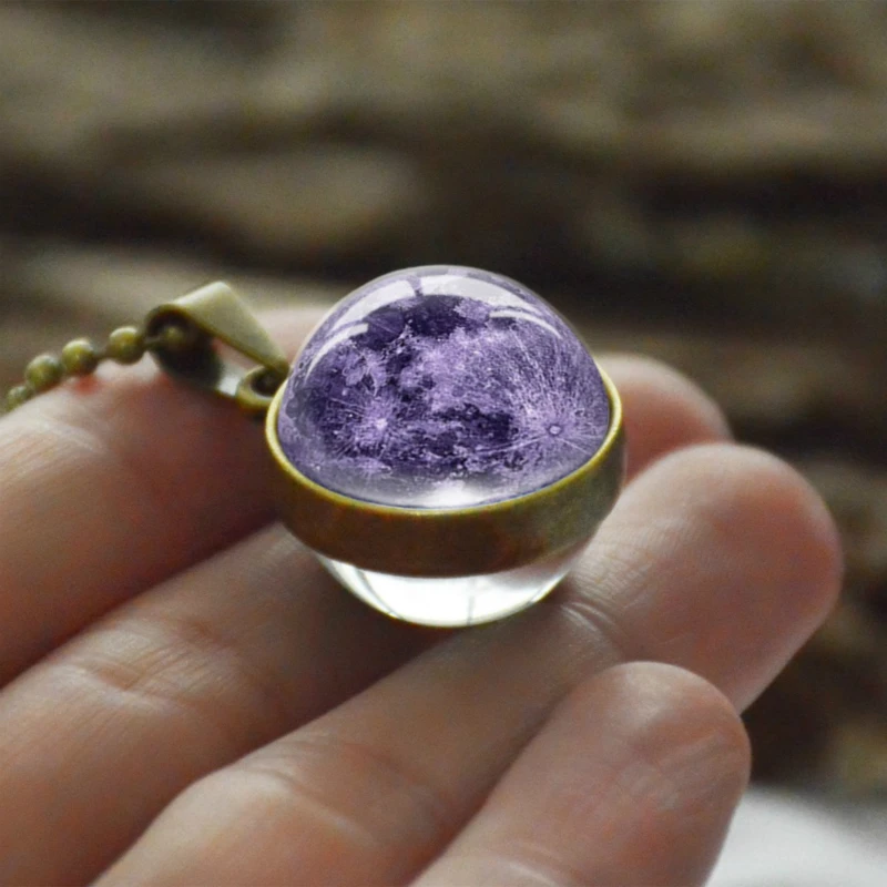 Стеклянный разбитый узор ручная работа изысканная Вселенная серьги в виде