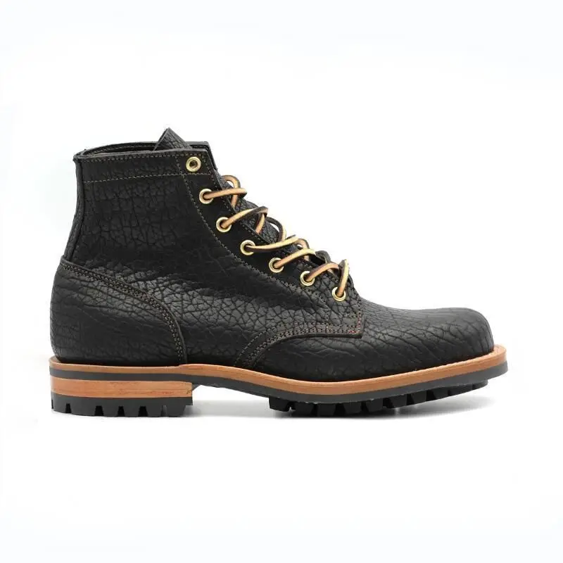 

Men's PU Leather Elegant Carved Lace Up Boots Classic Boots Ankle Men Boots Casual Fashion Winter Combat Boots KT012