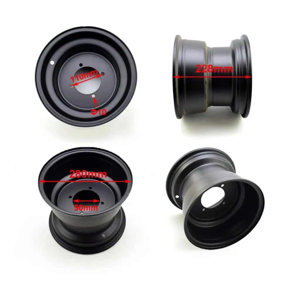 10 дюймовый квадроцикл Quad Wheel Rim GO kart Golf Багги Drift Trike Off Road 4 wheel|Обода| |