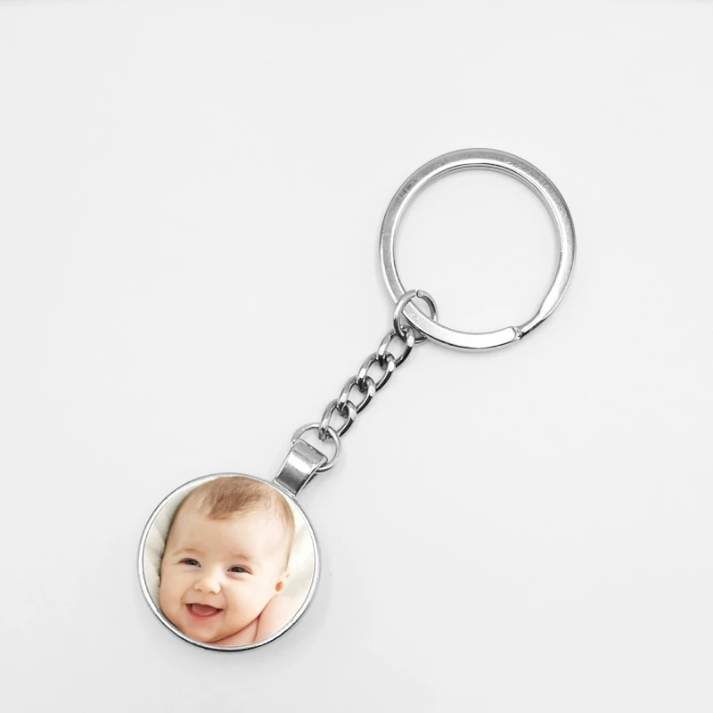 Брелок для ключей ручной работы персонализированный брелок с семейным фото