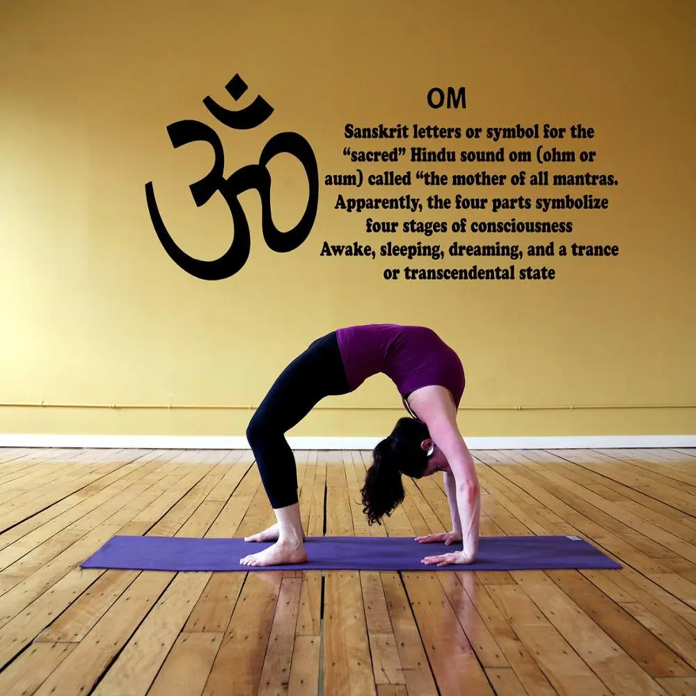 Виниловые обои для йоги виниловые студийной съемки с обоями в виде символов