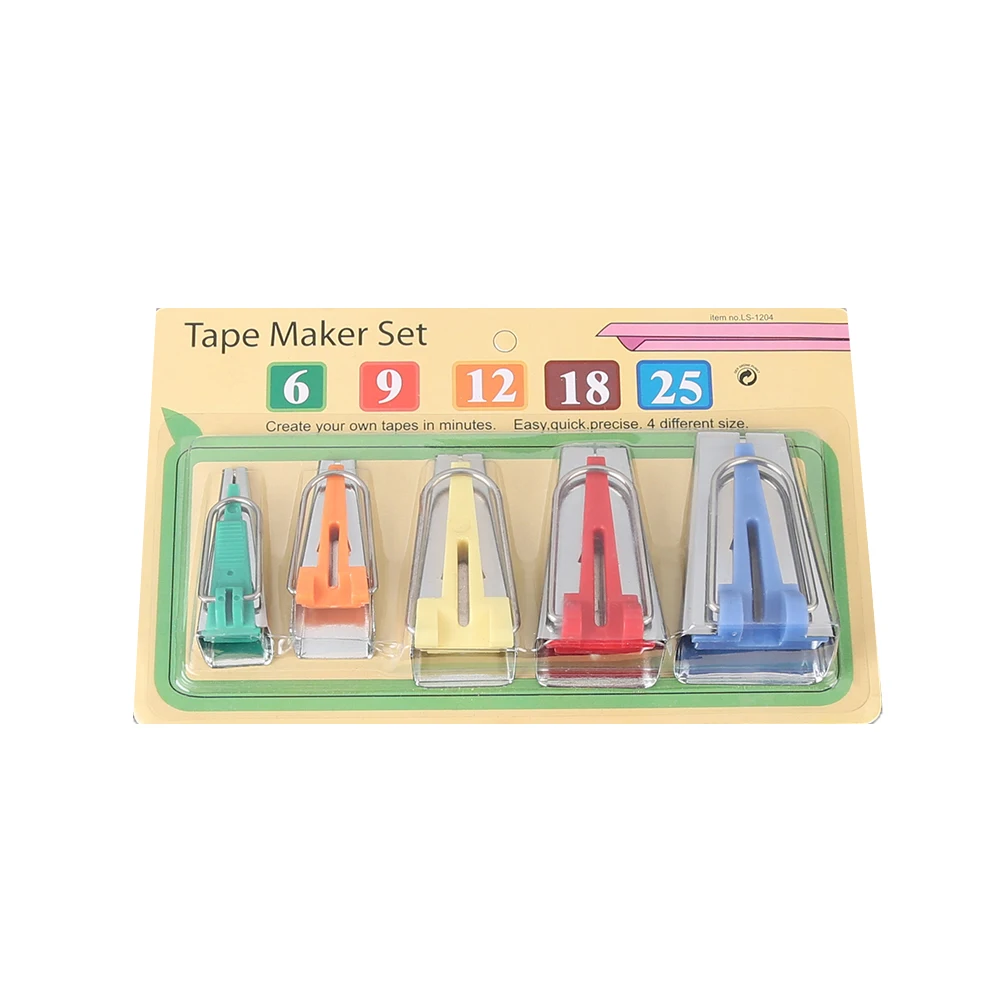 5 шт./компл. Швейные аксессуары устройство для обвязки ткани 6/9/12/18/25 мм