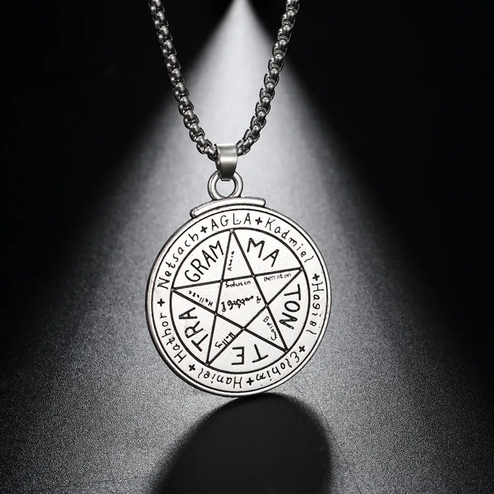 Винтажные Ювелирные изделия Teamer Talisman Pentacle of Venus Symbol Love Seal подвеска амулет колье с