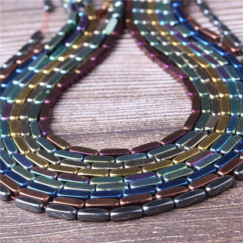 New Product Natural Gem Hematite Square Round Beads 3x9mm DIY Bangle Necklace Series | Украшения и аксессуары