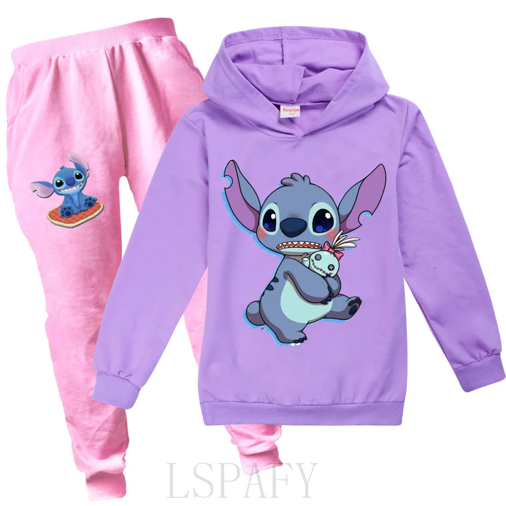 Новинка Осенний повседневный комплект одежды для девочек толстовка + штаны