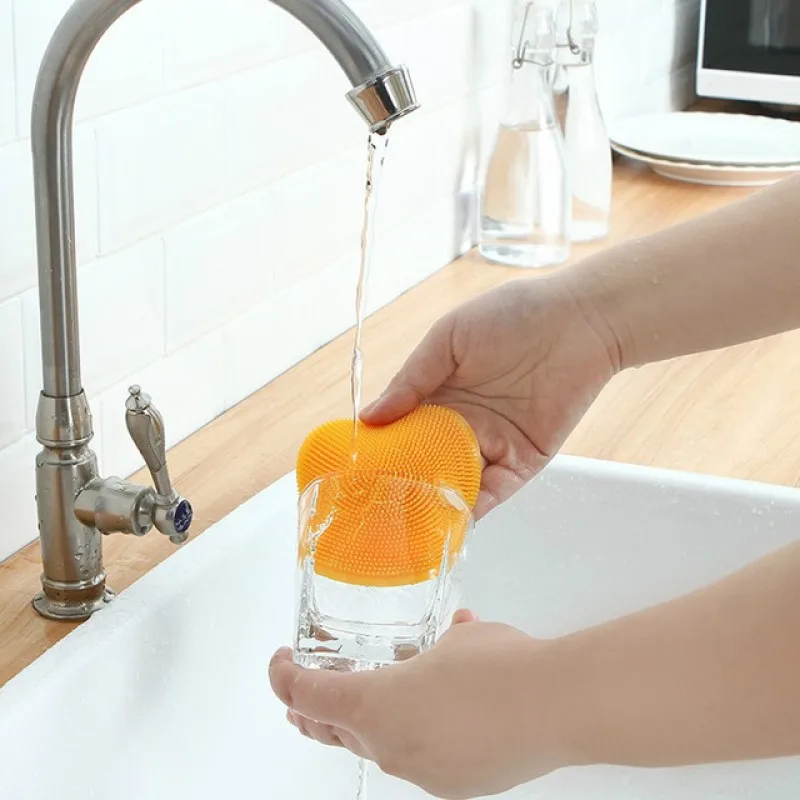 Многофункциональная силиконовая чаша для мытья посуды Волшебная щетка очистки
