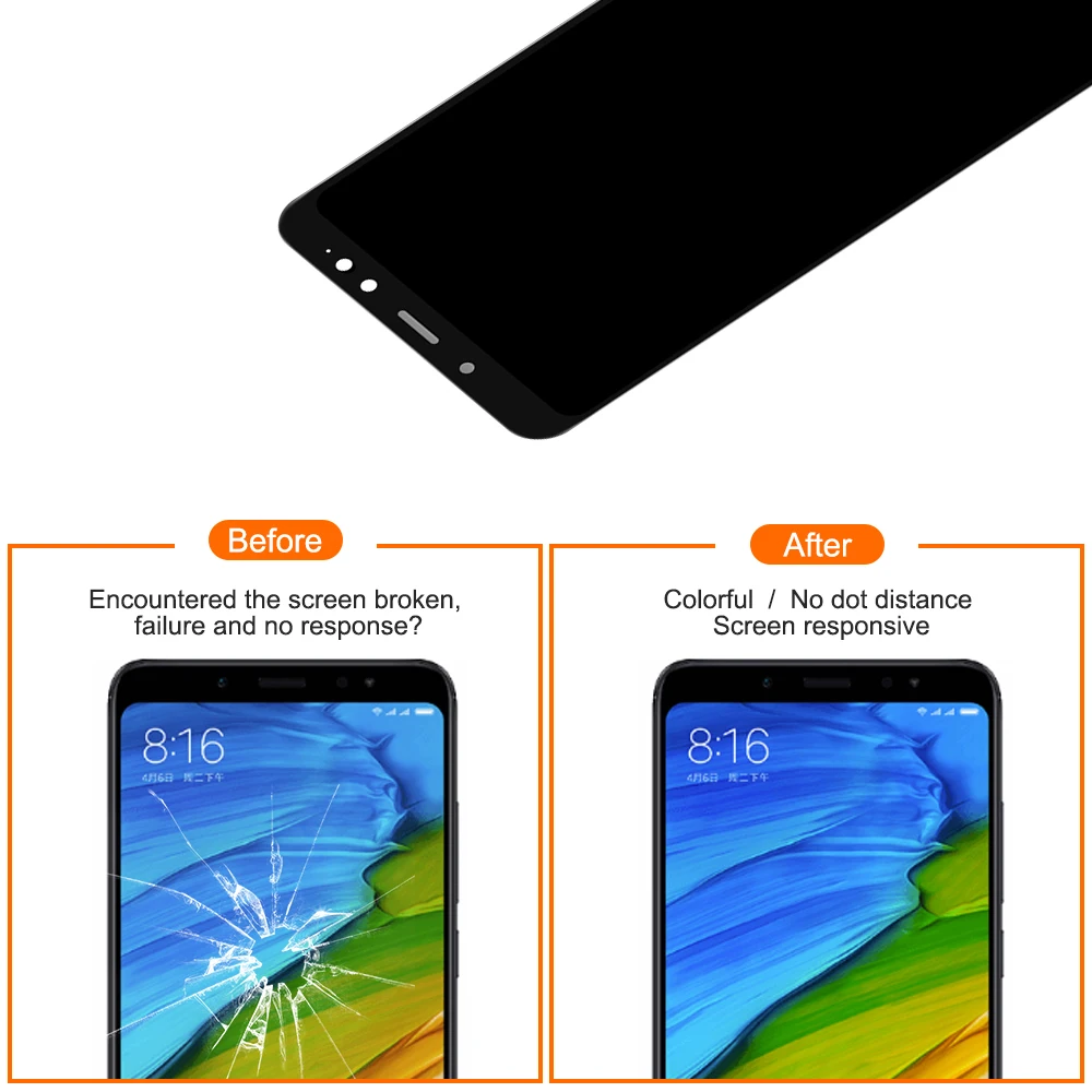 ЖК-дисплей 5,9" для Xiaomi Redmi Note 5 Redmi Note 5 Pro с рамкой+ сменная Сенсорная панель дигитайзера
