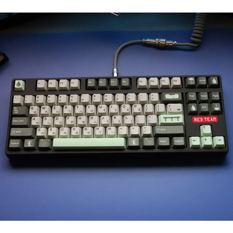 

140 Keys GMK Rainy Day Cherry PBT Thermally Sublimated Original Factory Height For Mechanical Keyboard Korean English Keycaps
