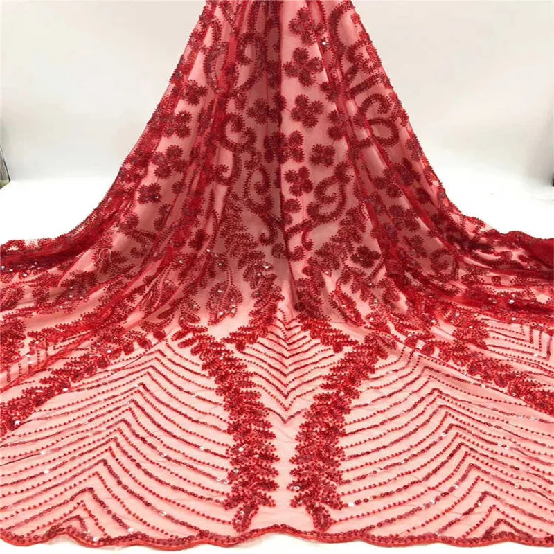 

Sequins Style African Nigerian Lace Fabric For India Women Wedding Dresses Classical Sequined Embroidered Mesh ZX300-174