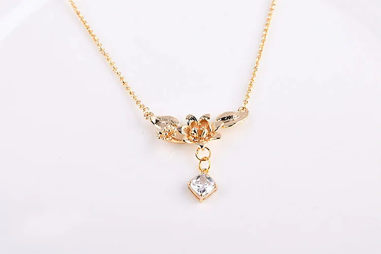 Медное покрытие из натурального золота нежные цветы ручной работы листья