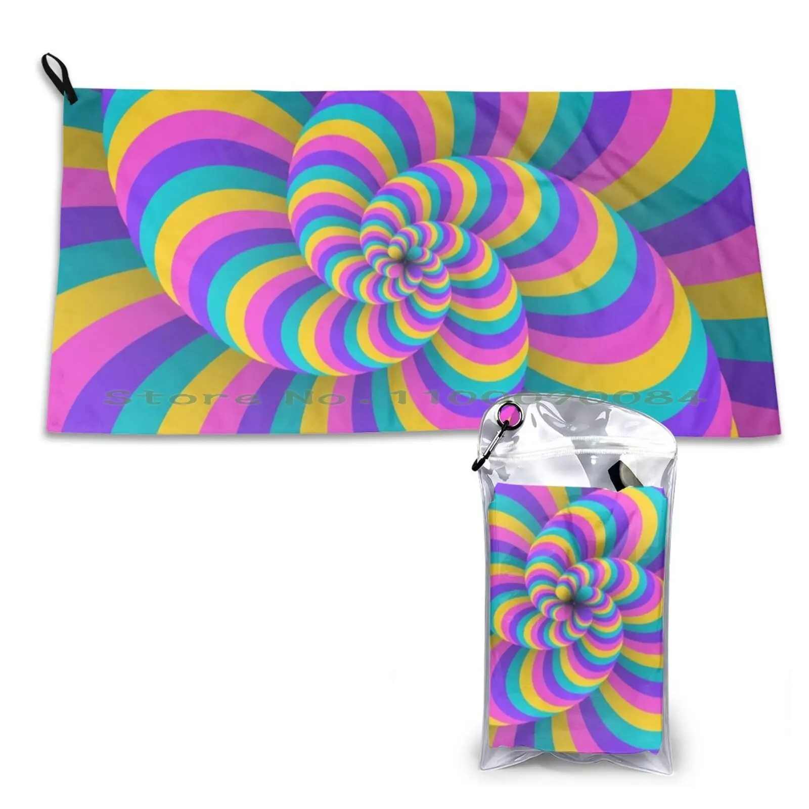 

Lollipop Swirls Оптическая иллюзия, лучшее, крутое, пастельно-розовое, быстросохнущее полотенце для занятий спортом в тренажерном зале, портативный альбом Джонни Хелли