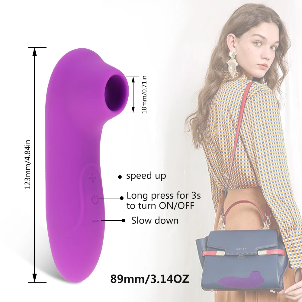 Магнитный Перезаряжаемые сосание Вибратор на присосках для клитора