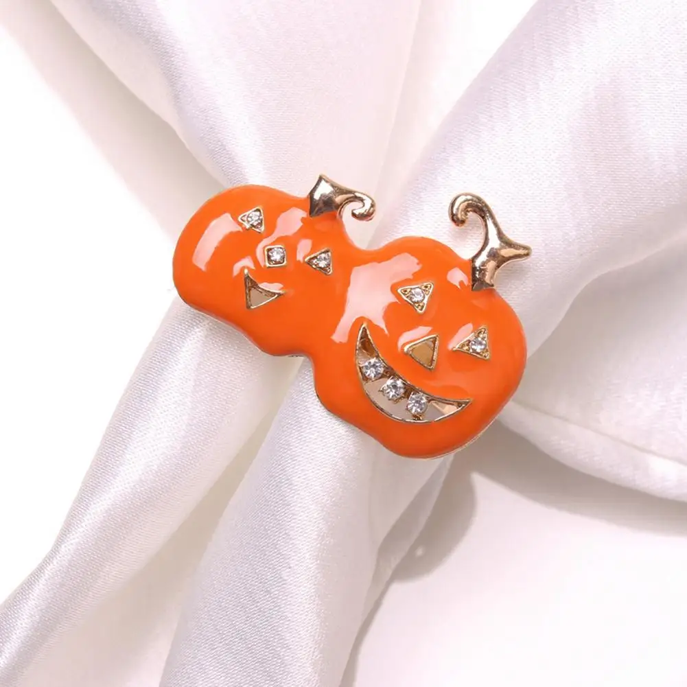 

6 шт., металлические кольца для салфеток в виде тыквы