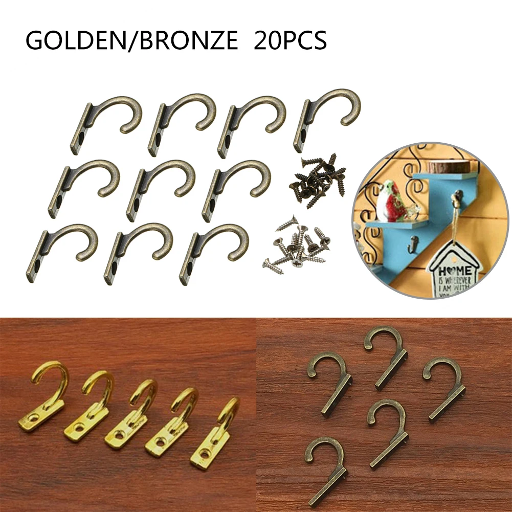 

Retro Wall Alloy Hook Hanger For Hanging Clothes Hat Home Room Decor With Screws Ntique Hooks Small Wall Hanger Buckle Horn Lock