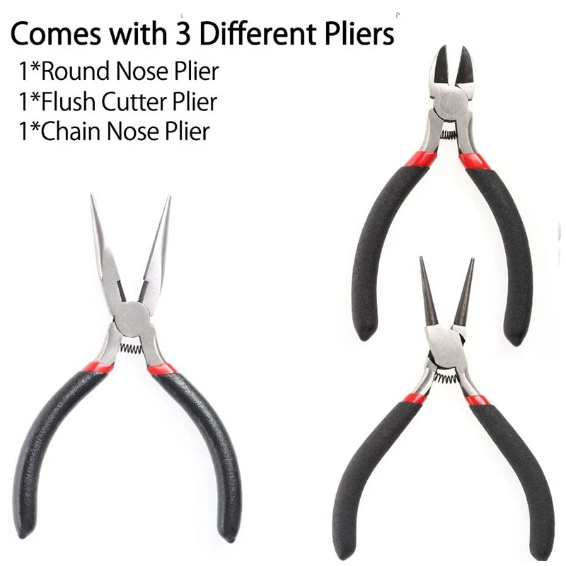 

32Pc Jewelry Making Kit Beaded Accessories DIY Hand Bracelet Necklace Tool with Jewelry Tongs and Beaded Lines