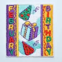 5 pcs girl boy cub february birthday fashion show day class visit fun patches crests scouts iron on patch 5 56cm
