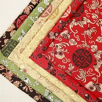 pomegranate flower pattern material crafts jacquard colorful brocade satin fabric for dress blankets screens wallet tablecloth
