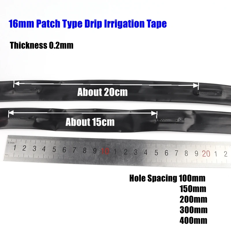 50/25m 16*0 2mm Space10 ~ 40 см Тип патча для капельного орошения сельскохозяйственная