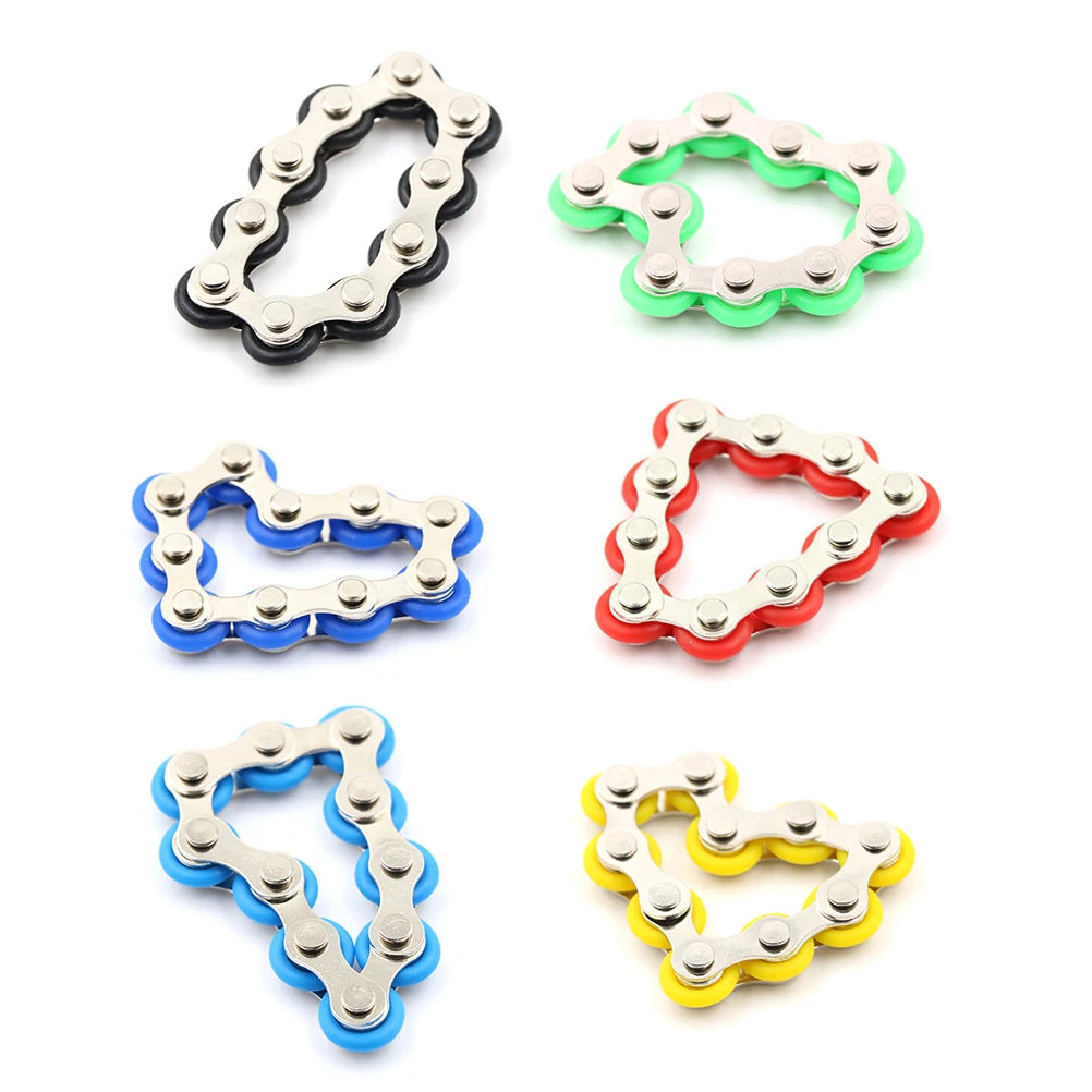 

New Arrive Anti Stress Toy For Kids/Adult/Student Bike Chain Fidget Spinner Bracelet For Autism and ADHD Chaney Fidget Toy