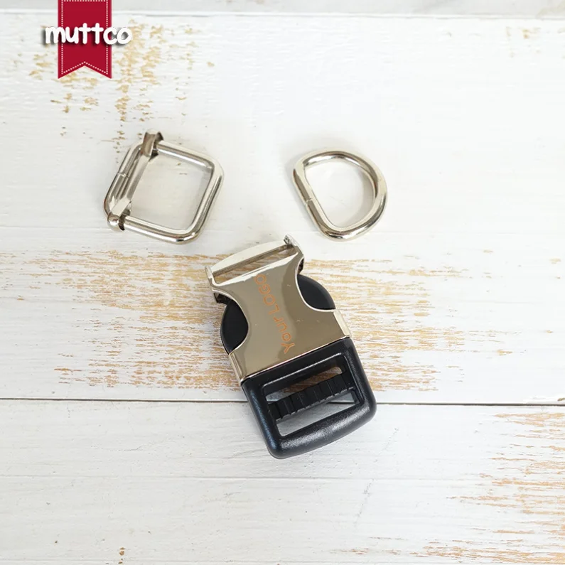 10 шт./лот (металлическая пряжка + Регулировка пряжки D кольцо) 20 мм diy собака