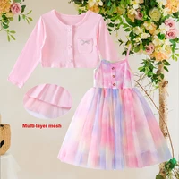 new year 2022 dresscoat cotton long sleeve casual costume newborn clothes christmas prom vestidos autumn printed 1 to 4 years