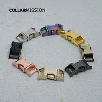 10pcslot side release buckle kirsite diy dog collars accessory durable security retailing 10mm webbing strapping 8 kinds