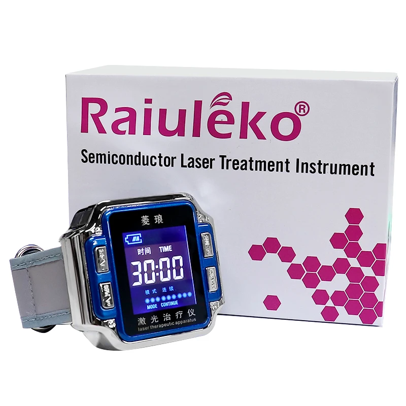 650 нм лазерная терапия часы диабетические наручные LLLT для лечения гипертонии