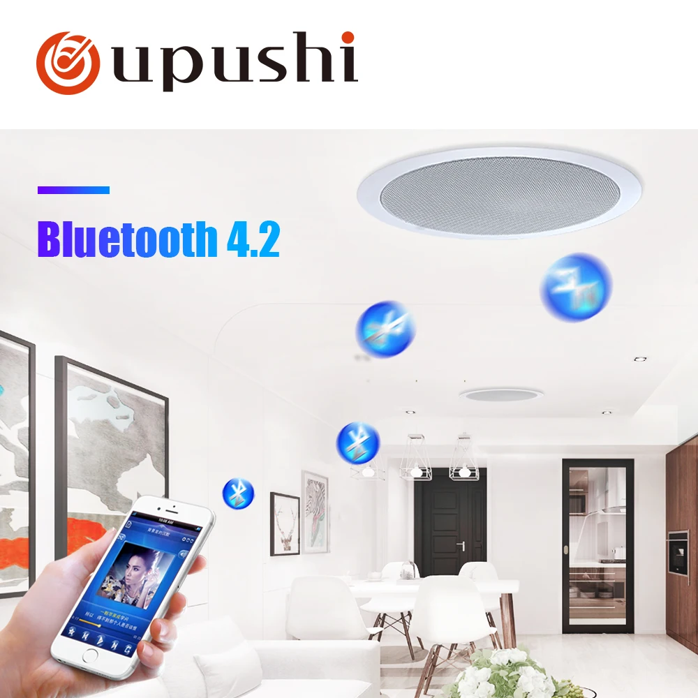 6 5 дюймовый потолочный bluetooth динамик 8 Ом потолочные громкоговорители домашняя