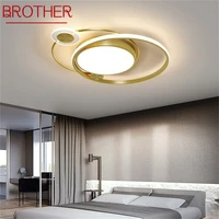 brother nordic ceiling light modern creative gold lamp fixtures led home for living dining room