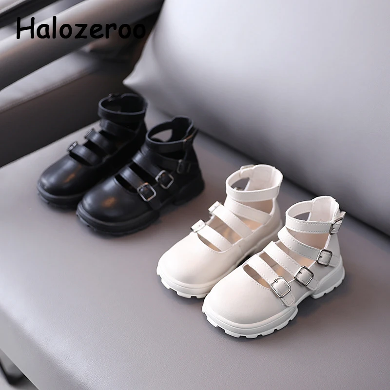 

Демисезонные детские туфли на плоской подошве, для девочек