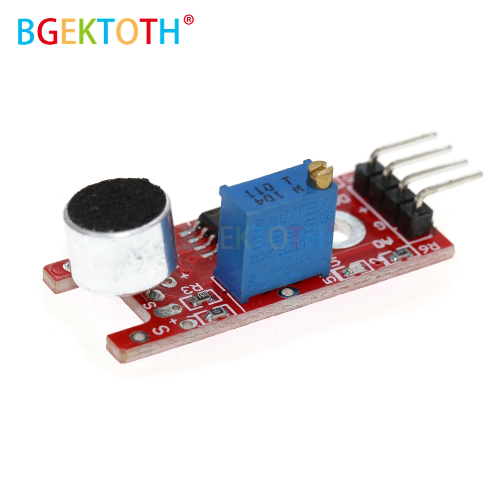 Новинка 4-контактный голосовой модуль датчика обнаружения звука микрофонный