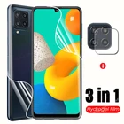 Гидрогелевая пленка 3 в 1 для Samsung Galaxy M32, защитная пленка для экрана Svmsung M 32 M325F, не стекло