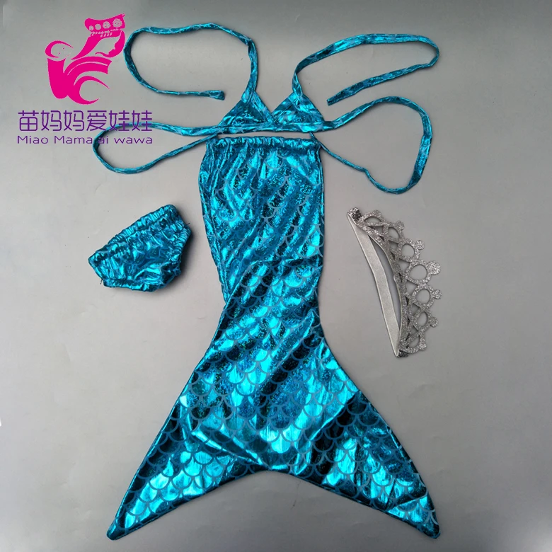 Кукольная одежда для 43 см Детская кукла платье принцессы русалки 18 дюймов