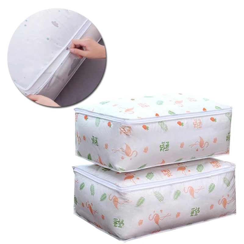 

Новый модный дорожный органайзер для багажа, домашняя большая сумка для хранения одеял с принтом, влагостойкая сумка для сортировки одеял с...