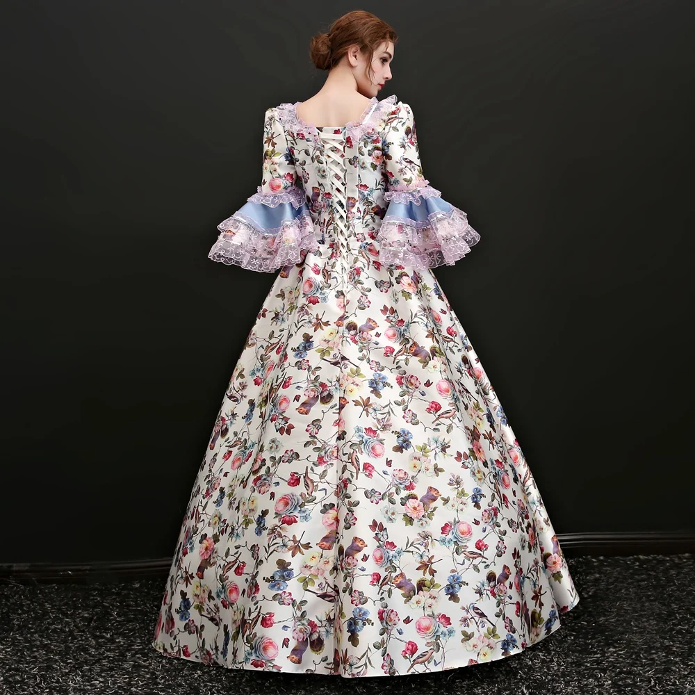 Бальное платье Rococo в стиле барокко Марии-Антуанетты викторианское 18 века эпохи