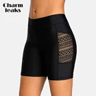 Женские шорты для плавания Charmleaks, с высокой талией, Капри для плавания, танкини